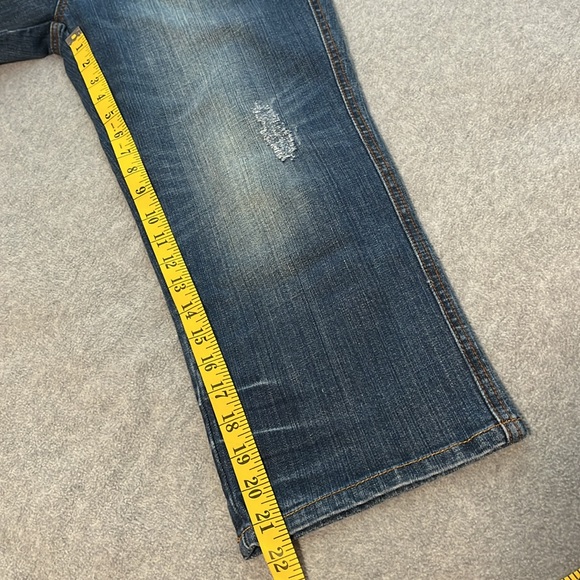 ECI New York Crop Jeans Womens Size 8 Distressed - Picture 5 of 10